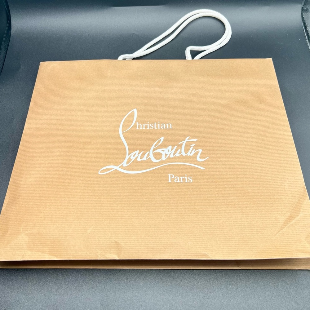 Christian Louboutin Brown Shopping Bag / Gift Bag / Tote
